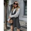 Zeagoo Womens Sweater Vest Dress Pattern Knitted Pullovers Sweaters V Neck Tank Sweater Dress with Pockets(Dark Grey)