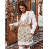 Zeagoo Womens Sweater Vest Dress Pattern Knitted Pullovers Sweaters V Neck Tank Sweater Dress with Pockets(Khaki Heart)