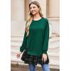 Zeagoo Womens Sweatshirts Plaid Patchwork Crewneck Preppy Long Sleeve Hoodie 2024 Trendy Teen Girls Flowy Pullover Top(Preppy Sweatshirt With Long Sleeves Back to School Outfits for Girls Women Flowy Hem Pullover Essential Hoodie Casual Plaid Patchwork Crewneck Sweatshirt for Women Oversized Relaxed Fit Green Sweatshirt Fall Winter Casual Pullover Tops 2024 Tready)