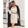 Zeagoo Womens Tank Sweater Dress Sweater Vest Knitted Pullovers Sweaters 2025(Beige)