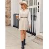 Zeagoo Womens Tank Sweater Dress Sweater Vest Knitted Pullovers Sweaters 2025(Beige)