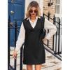 Zeagoo Womens Tank Sweater Dress Sweater Vest Knitted Pullovers Sweaters 2025(Black)