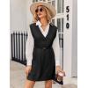 Zeagoo Womens Tank Sweater Dress Sweater Vest Knitted Pullovers Sweaters 2025(Black)