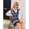 Zeagoo Womens Tank Sweater Dress Sweater Vest Knitted Pullovers Sweaters 2025(Christmas Blue)