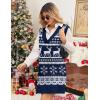 Zeagoo Womens Tank Sweater Dress Sweater Vest Knitted Pullovers Sweaters 2025(Christmas Blue)