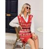 Zeagoo Womens Tank Sweater Dress Sweater Vest Knitted Pullovers Sweaters 2025(Christmas Red)