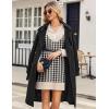 Zeagoo Womens Tank Sweater Dress Sweater Vest Knitted Pullovers Sweaters 2025(Houndstooth Plaid Black)