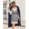 Zeagoo Womens Tank Sweater Dress Sweater Vest Knitted Pullovers Sweaters 2025(Leopard)