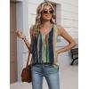 Zeagoo Womens Tank Tops 2026 Sleeveless Pleated V Neck Loose Fit Summer Clothes Flowy Boho Shirts(Floral Cx289)
