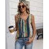 Zeagoo Womens Tank Tops 2026 Sleeveless Pleated V Neck Loose Fit Summer Clothes Flowy Boho Shirts(Floral Cx289)