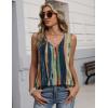 Zeagoo Womens Tank Tops 2026 Sleeveless Pleated V Neck Loose Fit Summer Clothes Flowy Boho Shirts(Floral Cx289)
