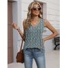 Zeagoo Womens Tank Tops 2026 Sleeveless Pleated V Neck Loose Fit Summer Clothes Flowy Boho Shirts(Floral Pa236)