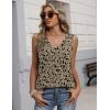 Zeagoo Womens Tank Tops 2026 Sleeveless Pleated V Neck Loose Fit Summer Clothes Flowy Boho Shirts(Floral Sf154)