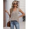 Zeagoo Womens Tank Tops 2026 Sleeveless Pleated V Neck Loose Fit Summer Clothes Flowy Boho Shirts(Floral Xh498)