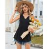 Zeagoo Womens Tank Tops 2026 Sleeveless V Neck Loose Fit Casual Flowy Boho Beach Summer Shirts(Black)