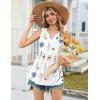 Zeagoo Womens Tank Tops 2026 Sleeveless V Neck Loose Fit Casual Flowy Boho Beach Summer Shirts(Floral Bf290)