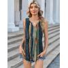 Zeagoo Womens Tank Tops 2026 Sleeveless V Neck Loose Fit Casual Flowy Boho Beach Summer Shirts(Print Cx289)