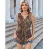 Zeagoo Womens Tank Tops 2026 Sleeveless V Neck Loose Fit Casual Flowy Boho Beach Summer Shirts(Print Mz721)