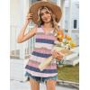 Zeagoo Womens Tank Tops 2026 Sleeveless V Neck Loose Fit Casual Flowy Boho Beach Summer Shirts(Stripes Tw669)
