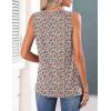 Zeagoo Womens Tank Tops 2026 Summer Pleated Scoop Neck Sleeveless Lace Crochet Boho Tops Dressy Casual Loose Fit Blouses(Floral Pink)