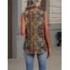 Zeagoo Womens Tank Tops Summer Sleeveless Loose Fit Tops V Neck Pleated Shirts Basic Tees Dressy Casual Trendy Clothes