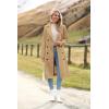 Zeagoo Women’s Trench Coats Double-Breasted Long Coat with Belt(Khaki Light)