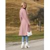 Zeagoo Women’s Trench Coats Double-Breasted Long Coat with Belt(Light Pink)