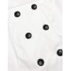 Zeagoo Women’s Trench Coats Double-Breasted Long Coat with Belt(White)