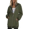 Zeagoo Women’s Zip Up Hoodies Long Tunic Sweatshirts Oversized Fleece Casual Long Sleeve 2024 Fall Hoodie Jacket Coat(01 Army Green)