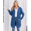 Zeagoo Women’s Zip Up Hoodies Long Tunic Sweatshirts Oversized Fleece Casual Long Sleeve 2024 Fall Hoodie Jacket Coat(01 Blue)