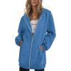 Zeagoo Women’s Zip Up Hoodies Long Tunic Sweatshirts Oversized Fleece Casual Long Sleeve 2024 Fall Hoodie Jacket Coat(01 Blue)