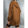 Zeagoo Women’s Zip Up Hoodies Long Tunic Sweatshirts Oversized Fleece Casual Long Sleeve 2024 Fall Hoodie Jacket Coat(01 Light Brown)