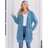 Zeagoo Women’s Zip Up Hoodies Long Tunic Sweatshirts Oversized Fleece Casual Long Sleeve 2024 Fall Hoodie Jacket Coat(01 Sky Blue)