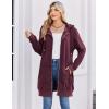 Zeagoo Women’s Zip Up Hoodies Long Tunic Sweatshirts Oversized Fleece Casual Long Sleeve 2024 Fall Hoodie Jacket Coat(01 Wine Red)