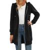 Zeagoo Women’s Zip Up Hoodies Long Tunic Sweatshirts Oversized Fleece Casual Long Sleeve 2024 Fall Hoodie Jacket Coat(01-black)