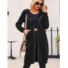 Zeagoo Women’s Zip Up Hoodies Long Tunic Sweatshirts Oversized Fleece Casual Long Sleeve 2024 Fall Hoodie Jacket Coat(A-black)