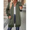 Zeagoo Women’s Zip Up Hoodies Long Tunic Sweatshirts Oversized Fleece Casual Long Sleeve 2024 Fall Hoodie Jacket Coat(Army Green)