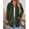 Zeagoo Women’s Zip Up Hoodies Long Tunic Sweatshirts Oversized Fleece Casual Long Sleeve 2024 Fall Hoodie Jacket Coat(Army Green)