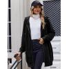 Zeagoo Women’s Zip Up Hoodies Long Tunic Sweatshirts Oversized Fleece Casual Long Sleeve 2024 Fall Hoodie Jacket Coat(Black)
