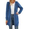 Zeagoo Women’s Zip Up Hoodies Long Tunic Sweatshirts Oversized Fleece Casual Long Sleeve 2024 Fall Hoodie Jacket Coat(Blue)