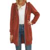 Zeagoo Women’s Zip Up Hoodies Long Tunic Sweatshirts Oversized Fleece Casual Long Sleeve 2024 Fall Hoodie Jacket Coat(Caramel)