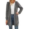 Zeagoo Women’s Zip Up Hoodies Long Tunic Sweatshirts Oversized Fleece Casual Long Sleeve 2024 Fall Hoodie Jacket Coat(Dark Grey)
