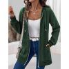 Zeagoo Women’s Zip Up Hoodies Long Tunic Sweatshirts Oversized Fleece Casual Long Sleeve 2024 Fall Hoodie Jacket Coat(Green)