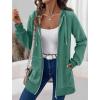 Zeagoo Women’s Zip Up Hoodies Long Tunic Sweatshirts Oversized Fleece Casual Long Sleeve 2024 Fall Hoodie Jacket Coat(Green(hot))
