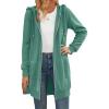 Zeagoo Women’s Zip Up Hoodies Long Tunic Sweatshirts Oversized Fleece Casual Long Sleeve 2024 Fall Hoodie Jacket Coat(Green(hot))