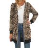 Zeagoo Women’s Zip Up Hoodies Long Tunic Sweatshirts Oversized Fleece Casual Long Sleeve 2024 Fall Hoodie Jacket Coat(Leopard Print)