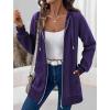 Zeagoo Women’s Zip Up Hoodies Long Tunic Sweatshirts Oversized Fleece Casual Long Sleeve 2024 Fall Hoodie Jacket Coat(Purple)