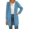 Zeagoo Women’s Zip Up Hoodies Long Tunic Sweatshirts Oversized Fleece Casual Long Sleeve 2024 Fall Hoodie Jacket Coat(Sky Blue)