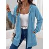 Zeagoo Women’s Zip Up Hoodies Long Tunic Sweatshirts Oversized Fleece Casual Long Sleeve 2024 Fall Hoodie Jacket Coat(Sky Blue)