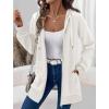 Zeagoo Women’s Zip Up Hoodies Long Tunic Sweatshirts Oversized Fleece Casual Long Sleeve 2024 Fall Hoodie Jacket Coat(White)